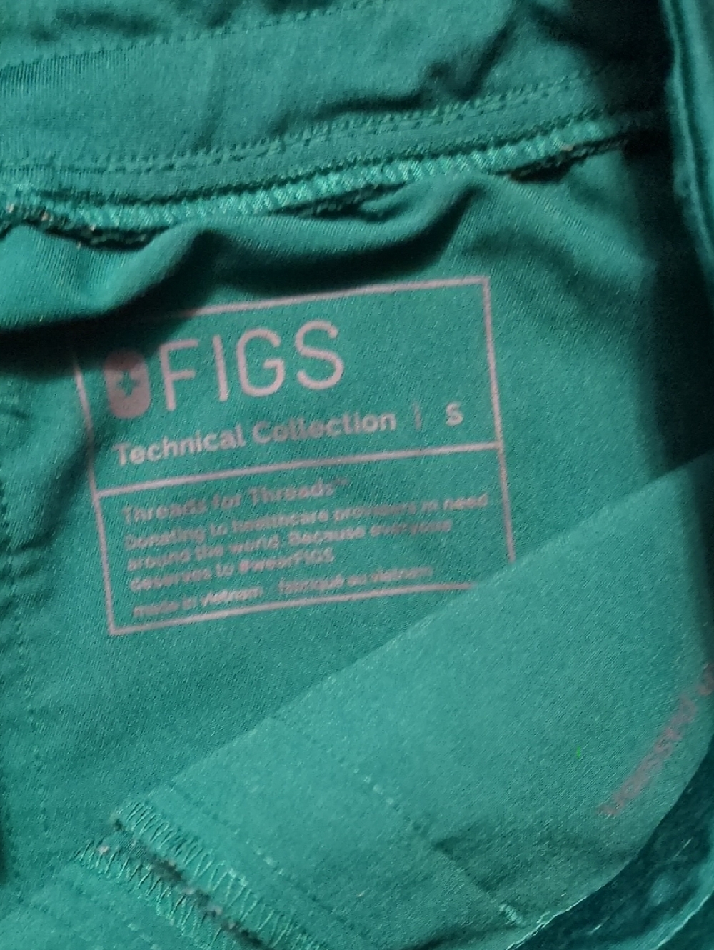 Figs Green Scrub Pants Size Small - Picture 5 of 6